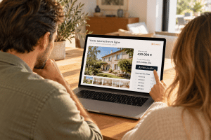 Vente aux enchères immobilières en ligne : fonctionnement, avantages pour vendeurs et acheteurs, conseils et accompagnement Immo 5K à Lyon.